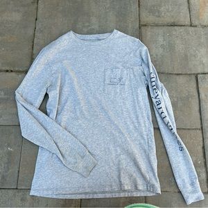 Vineyard Vines Long Sleeve Tee - Grey - Size XS